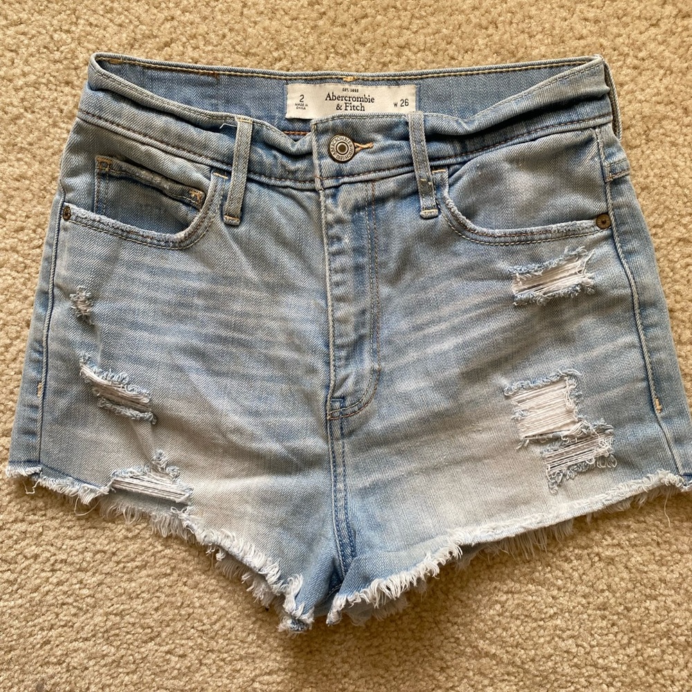 size 2, Abercrombie high rise shorts